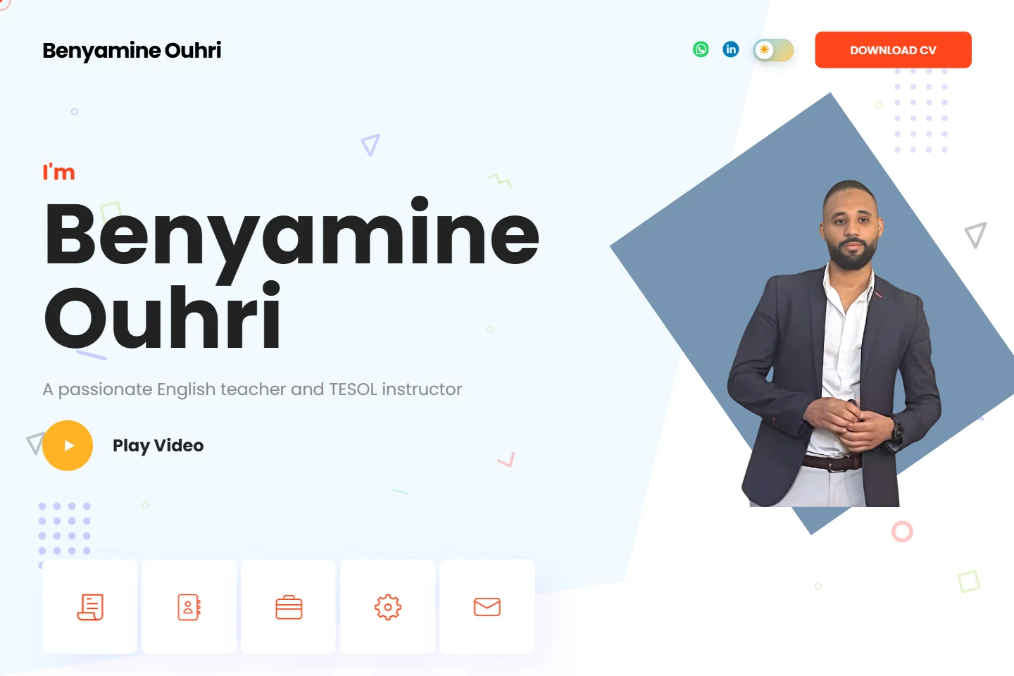 Aperçu du site Portfolio 2
