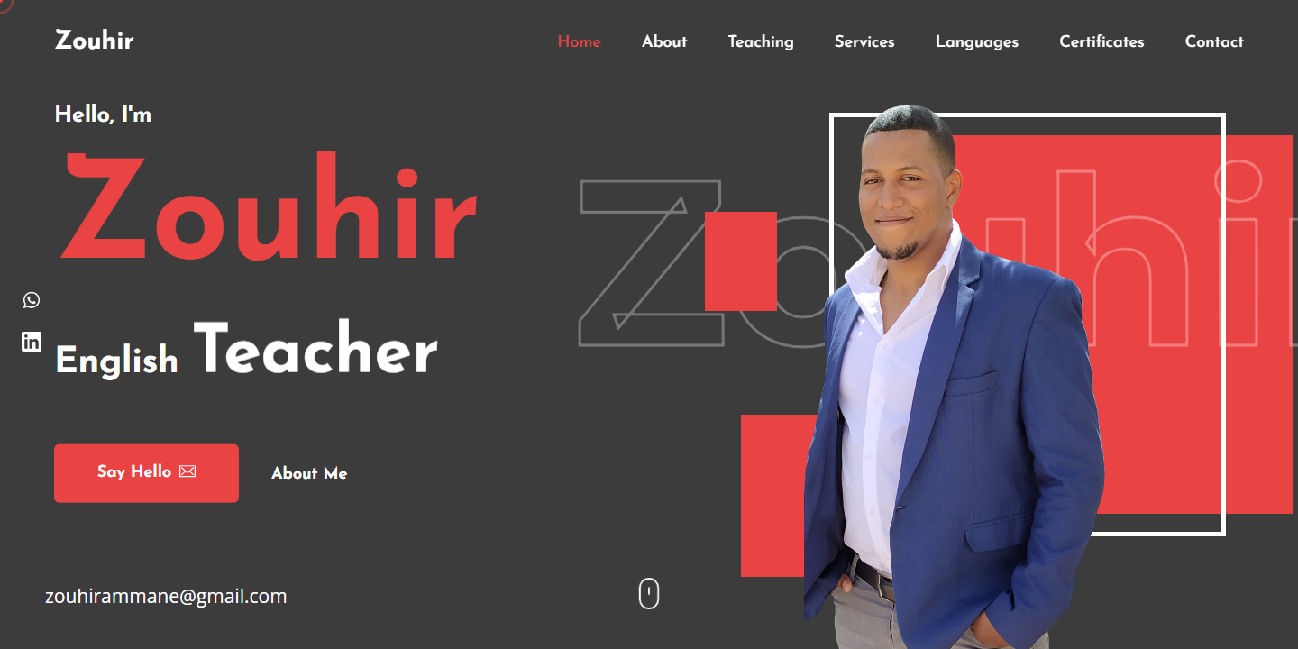 Aperçu du site Portfolio 3